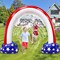4th of July Inflatable Sprinkler for Kids, 8F * 5.5F American Flag Sprinkler Outdoor Water Toys